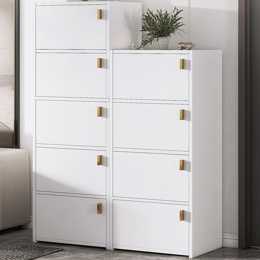Modern Rectangle Chest White Wood Storage Cabinet with Drawer Clearhalo 'Cabinets & Chests' 'cabinets_chests' 'furn' 'furn_cabinets_chests' 'Furniture' 'Living Room Furniture' 1200x1200_52bd28d3-ab72-489f-b5d6-b068f1cf5f23