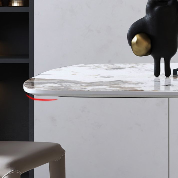 Metal Traditional Luxury Rectangle Table Sintered Stone Top Indoor Table for Home Clearhalo ' dining_table' 'Dining Tables & Seating' 'Dining Tables' 'furn' 'furn_dining_table' 'Furniture' 'furniture_dining_table' 'Kitchen & Dining Furniture' 'kitchen&dining_furn' 'kitchen' 'kitchen_dining_table' 1200x1200_52be0ca1-7c22-494f-83fa-248e239217bf