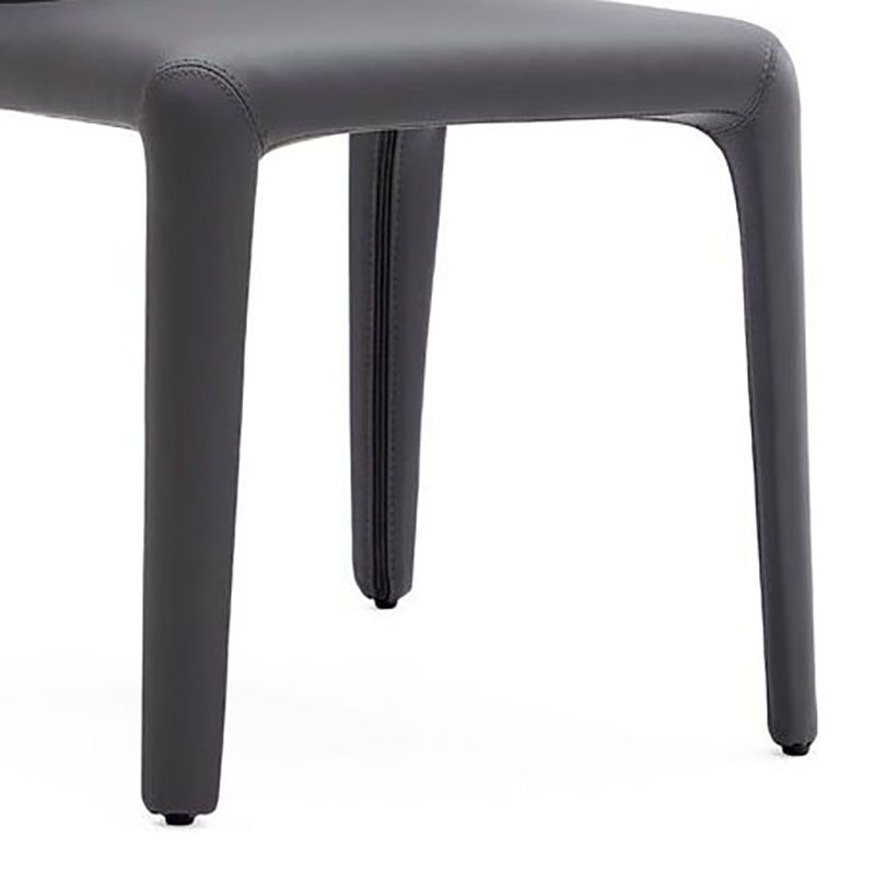 Glam Armless Dining Chairs Wingback Side Chair with Stainless Steel Legs Clearhalo 'Dining Chairs' 'Dining Tables & Seating' 'dining_chair' 'furn' 'furn_dining_chair' 'Furniture' 'furniture_dining_chair' 'Kitchen & Dining Furniture' 1200x1200_52bedbe3-76ff-4205-bfd9-39f73ddd9749