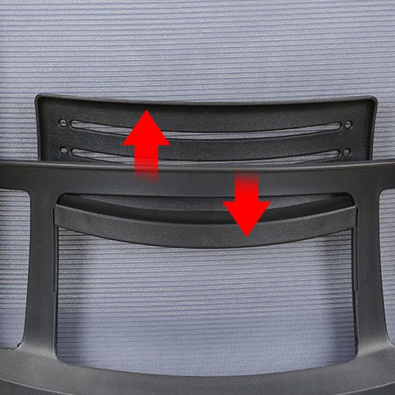 Moderne mesh -computerstoel Mid achterstoel met wielen geen pijn