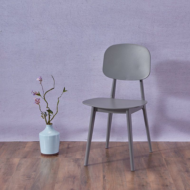 Contemporary Open Back Chair Plastic Dining Side Chair for Home Clearhalo 'Dining Chairs' 'Dining Tables & Seating' 'dining_chair' 'furn' 'furn_dining_chair' 'Furniture' 'furniture_dining_chair' 'Kitchen & Dining Furniture' 1200x1200_52c1a9fc-ec17-4cf4-81c4-b962f5695d97
