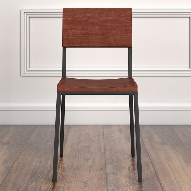 オープンバックサイドチェアインダストリアルメタルキッチンダイニングルームチェア