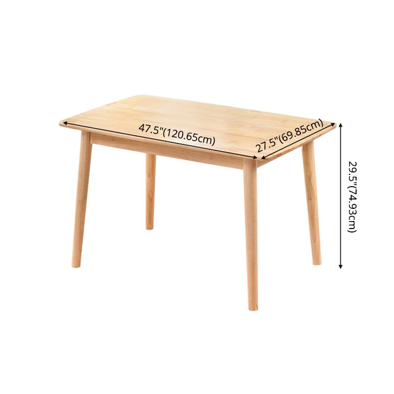 Contemporary Solid Wood Standard Dining Set Rectangle Kitchen Dining Set with 4 Legs Table Clearhalo 'Dining Room Sets' 'Dining Tables & Seating' 'dining_room_set' 'furn' 'furn_dining_room_set' 'Furniture' 'furniture_dining_room_set' 'Kitchen & Dining Furniture' 'kitchen&dining_furn' 'kitchen' 1200x1200_52c3c48d-a1f7-4e77-97c9-181cc1c2ccf9
