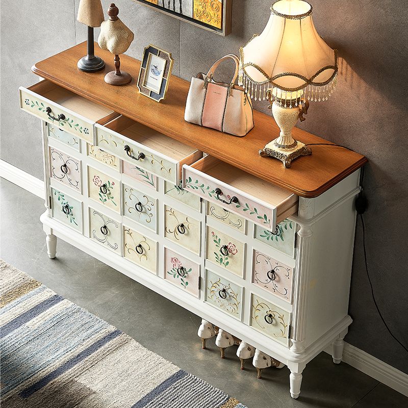 Industrial Painted Accent Cabinet Two/Three Drawers Wood Chest Clearhalo 'Cabinets & Chests' 'cabinets_chests' 'furn' 'furn_cabinets_chests' 'Furniture' 'Living Room Furniture' 1200x1200_52c54b23-dcbd-45a3-b1b6-5bb11db4cd06