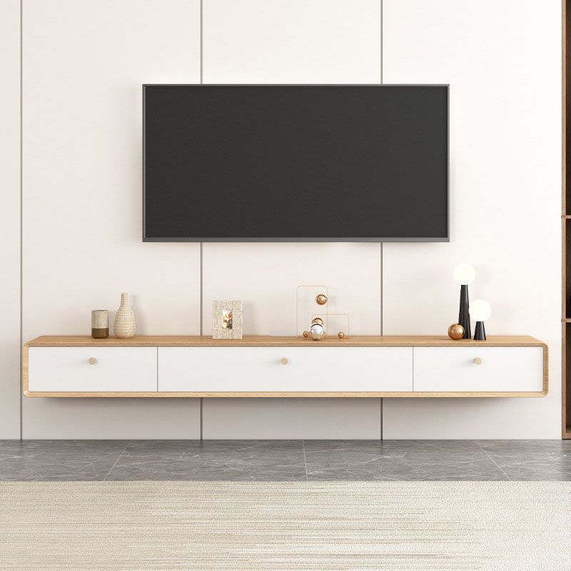 Wooden TV Media Stand Contemporary Media Console with 2 Drawers Clearhalo 'furn' 'furn_tv_stands_entertainment_centers' 'Furniture' 'Living Room Furniture' 'TV Stands & Entertainment Centers' 'TV Stands & Media Storage Furniture' 'tv_stands_entertainment_centers' 1200x1200_52cabdbb-e9cb-4855-8e9a-abdc05dc291c