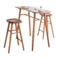 Contemporary Brown Wood Bar Table Free Form Counter Height Table with 4 Legs Clearhalo 'Bar Furniture' 'Bar Tables' 'bar_tables' 'furn' 'furn_bar_tables' 'Furniture' 'Kitchen & Dining Furniture' 1200x1200_52cc4e02-6280-46c3-b7ab-c93d843a2fda