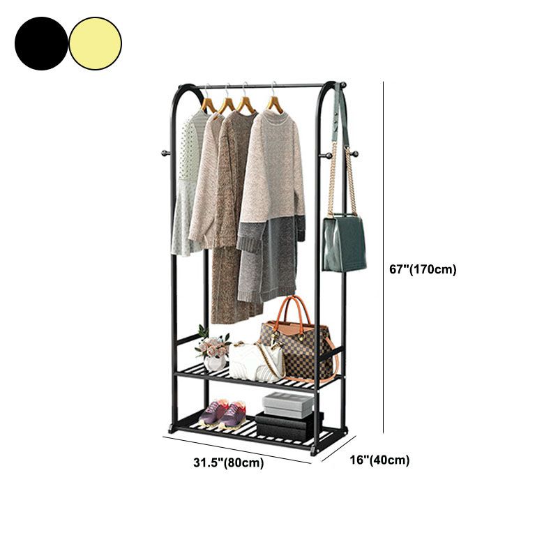 Modern Coat Hanger Storage Shelves Hall Tree Entry Hall Tree with Hooks Clearhalo 'Entry & Mudroom Furniture' 'furn' 'furn_hall_tree_coat_racks' 'Furniture' 'Hall Trees & Coat Racks' 'hall_tree_coat_racks' 1200x1200_52cce69b-ccec-4754-b519-90a91c55de26