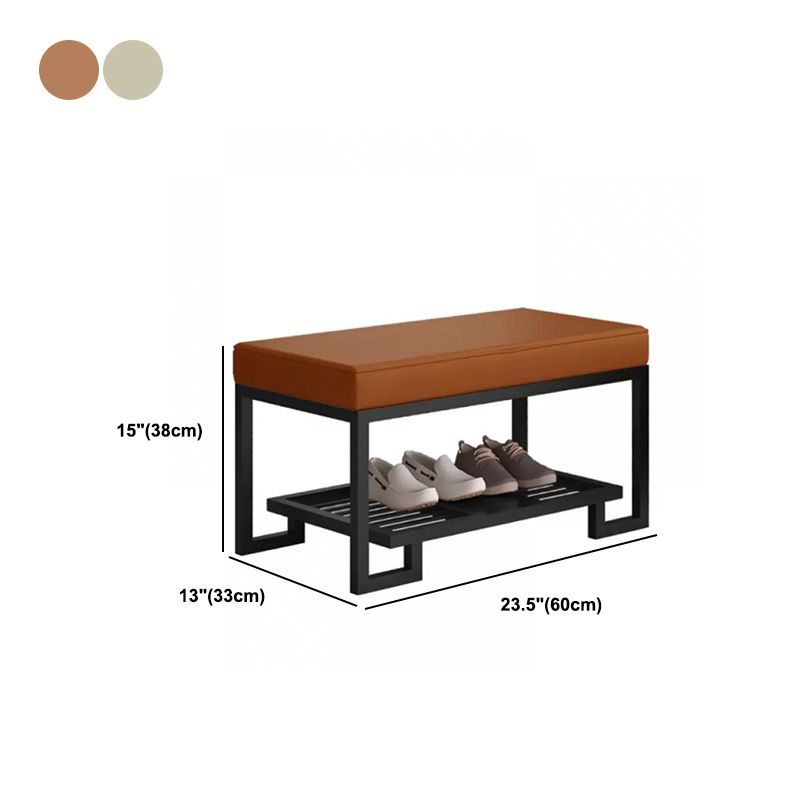 Modern Solid Color Bench Upholstered Entryway Bench with Storage Clearhalo 'Benches' 'Chairs & Seating' 'furn' 'furn_benches' 'Furniture' 'Living Room Furniture' 1200x1200_52cdd592-6ba8-4516-8419-e44131f9e9f5