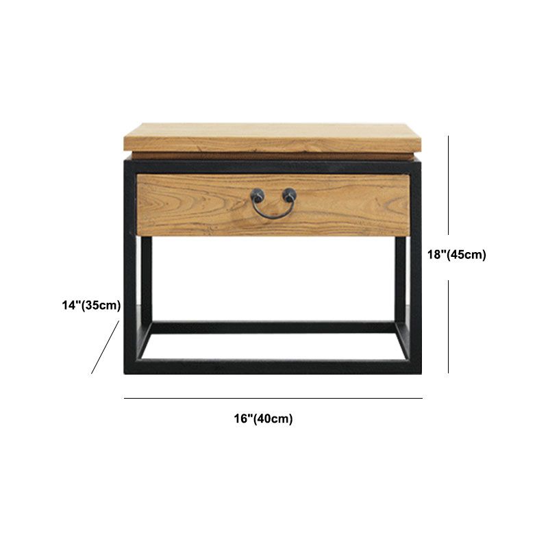 Mesa nocturna de almacenamiento de cajones nocturnos de cama de cama industrial para dormitorio