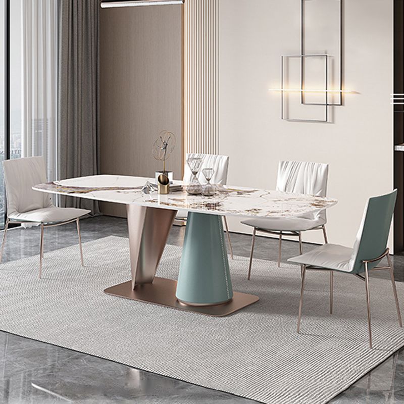 1/4/5/7 stuks rechthoek eetgelegenheidset luxueuze gesinterde stenen top dinette tafel set