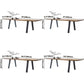 Rectangle 4 Legs Industrial Dining Table Wood Color Fixed Table of Solid Wood Clearhalo ' dining_table' 'Dining Tables & Seating' 'Dining Tables' 'furn' 'furn_dining_table' 'Furniture' 'furniture_dining_table' 'Kitchen & Dining Furniture' 'kitchen&dining_furn' 'kitchen' 'kitchen_dining_table' 1200x1200_52d02b48-e6dc-4b08-b446-69accfb88a82