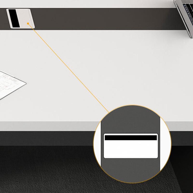 Industrial Style Rectangle Writing Desk Cable Management Office Desk for Office Clearhalo 'furn' 'furn_office_desk' 'Furniture' 'Office Desks' 'Office Furniture' 'office_desk' 1200x1200_52d3879f-0596-4365-99cf-271c3960beef