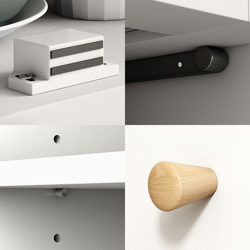 Sideboard moderna della porta in pietra 39,5 "L buffet soggiorno 2 server dei cassetti