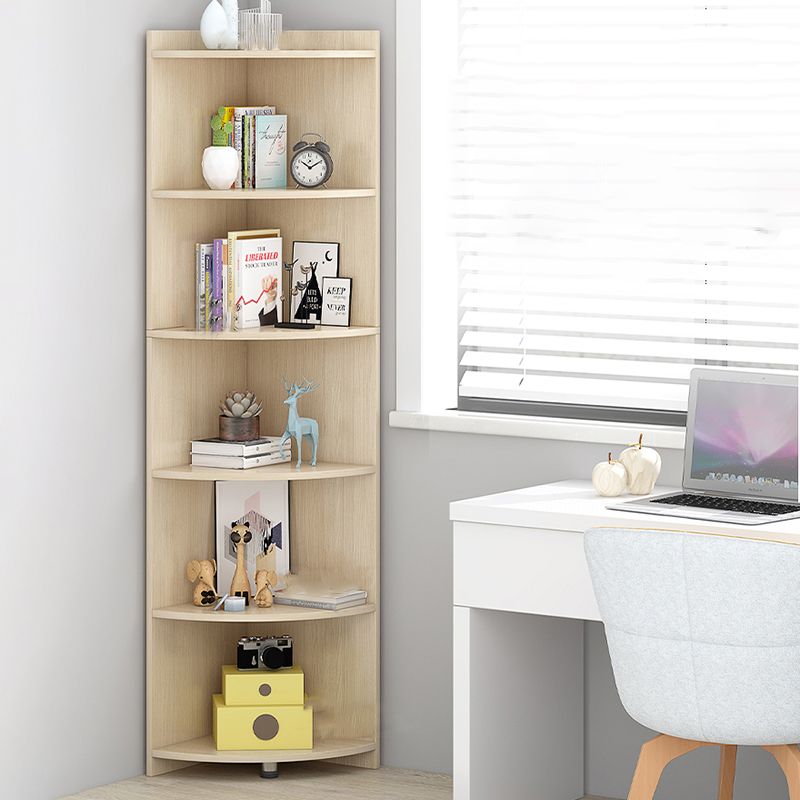 閉じた木製本棚モダンミニマリストホームリビングルームコーナーブックケース