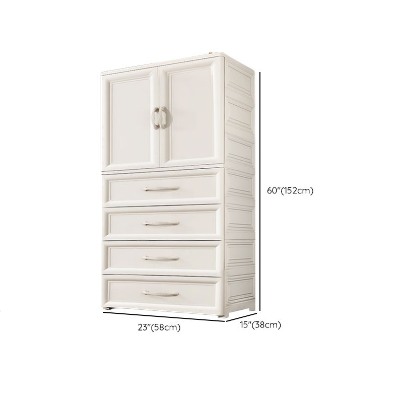 Rectangular Plastic Storage Cabinet Teen Style Bedroom Wardrobe