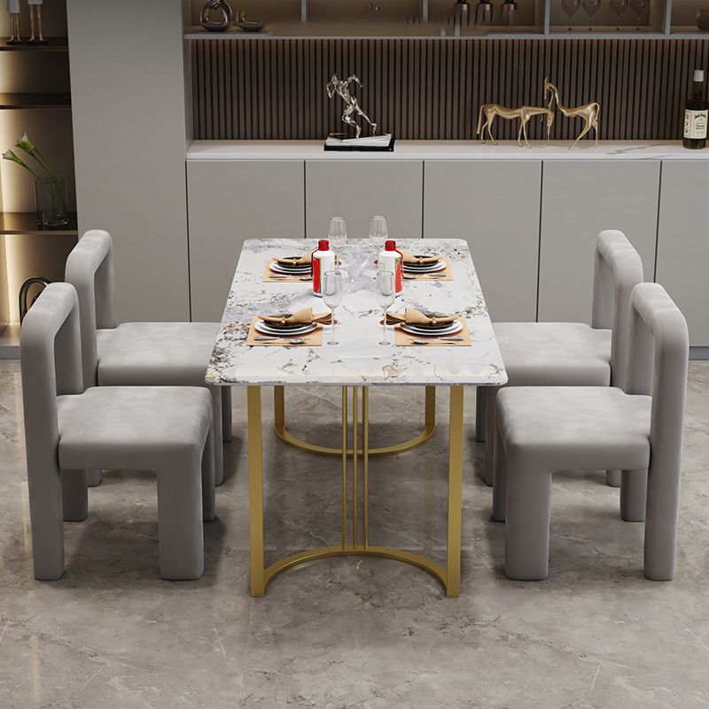 Moderne Parsons eetkamerstoel fluwelen eetkamerstoel voor eetkamer