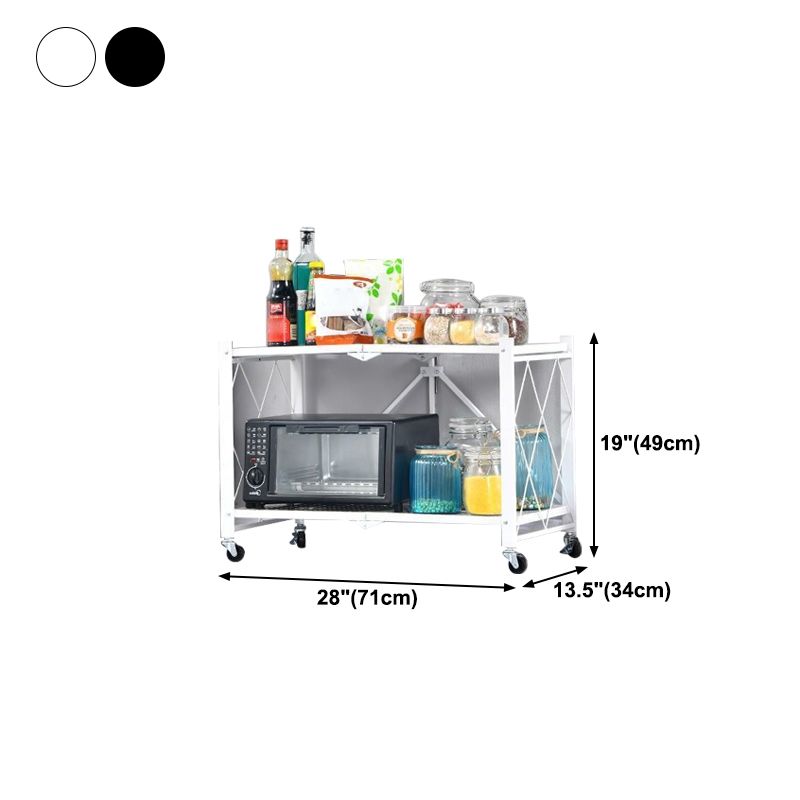 Industrial Folding Steel Etagere Bookshelf Open Bookshelf with Caster Wheels Clearhalo 'Bookcases' 'furn' 'furn_bookcases' 'Furniture' 'furniture_bookcases' 'Office Furniture' 1200x1200_52daab84-0262-45eb-b527-5ae513152392