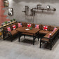 Industrial Solid Wood Dinner Room Kitchen Table Brown Table with Black Frame for Dining Room Clearhalo ' dining_table' 'Dining Tables & Seating' 'Dining Tables' 'furn' 'furn_dining_table' 'Furniture' 'furniture_dining_table' 'Kitchen & Dining Furniture' 'kitchen&dining_furn' 'kitchen' 'kitchen_dining_table' 1200x1200_52dc6e13-6a63-4df8-b3f4-cc5a15de4d3b