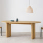 Minimalist Solid Wood Khaki Dining Table Oval Shape Standard Dining Table for Kitchen Clearhalo ' dining_table' 'Dining Tables & Seating' 'Dining Tables' 'furn' 'furn_dining_table' 'Furniture' 'furniture_dining_table' 'Kitchen & Dining Furniture' 'kitchen&dining_furn' 'kitchen' 'kitchen_dining_table' 1200x1200_52dc965b-b690-44a7-8298-7ee8af543e35