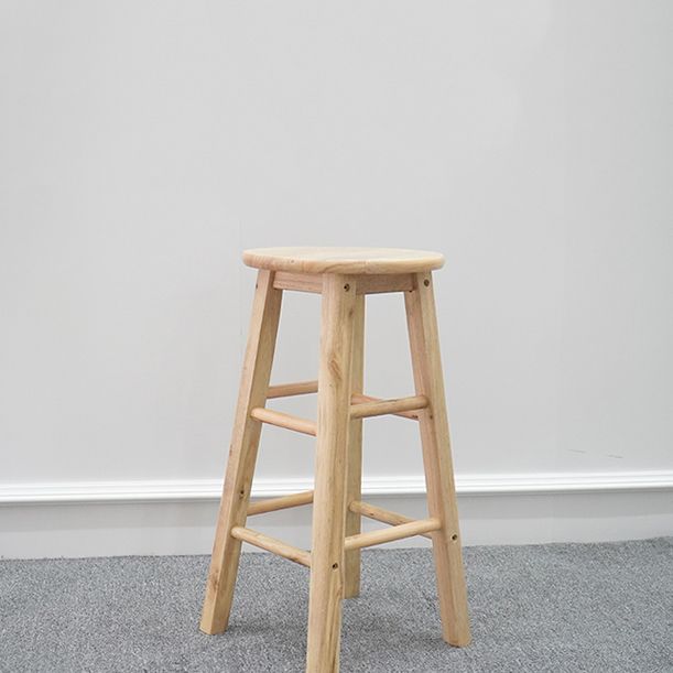 Modern Armless Non Foldable Counter Stool Wood Household Bar Stool with Pedal Clearhalo 'Bar Furniture' 'Bar Stools' 'bar_stools' 'furn' 'furn_bar_stools' 'furniture_bar_stools' 'Kitchen & Dining Furniture' 'kitchen&dining_furn' 'kitchen' 'kitchen_furn' Furniture' 1200x1200_52dca6a7-41a8-49f1-bbd7-086939cafa04