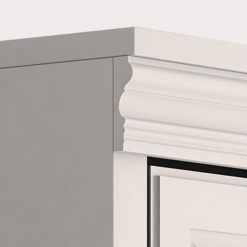 Modern gesloten achterste standaard boekenplank houten boekenkast in wit voor studieruimte