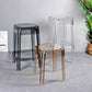 Nordic Plastic Stackable Barstool Simple Indoor Tall Stool with Square Seat Clearhalo 'Bar Furniture' 'Bar Stools' 'bar_stools' 'furn' 'furn_bar_stools' 'furniture_bar_stools' 'Kitchen & Dining Furniture' 'kitchen&dining_furn' 'kitchen' 'kitchen_furn' Furniture' 1200x1200_52dce491-77b5-4725-ab11-e65a08983332