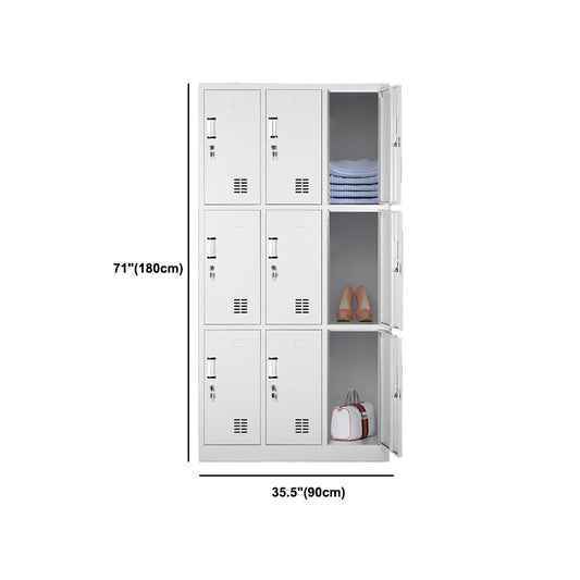 Hedendaagse stijl Garderobe Metal Home Garderobe Closet met sloten