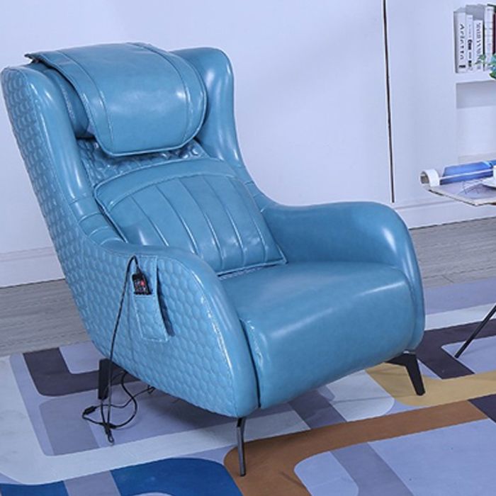 Contemporary Indoor Faux Leather Recliner Chair with Metal Legs Clearhalo 'Chairs & Seating' 'furn' 'furn_recliners' 'Furniture' 'Living Room Furniture' 'Recliners' 1200x1200_52e4d9c9-9aa9-4901-b251-7671c9fbc3bf