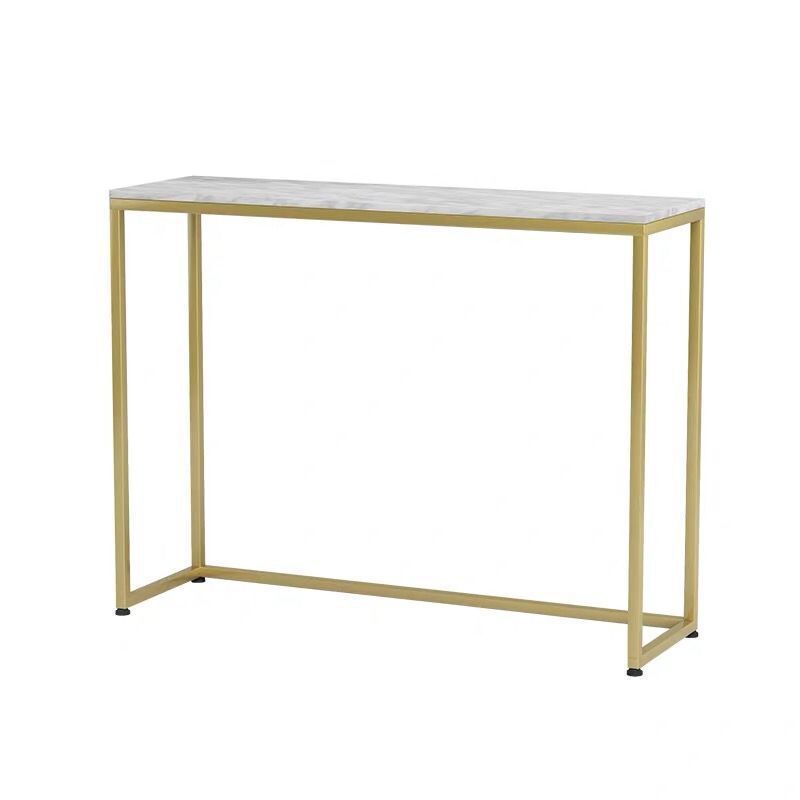 Tabella della console superiore in marmo per accento console Hall 29.53 "