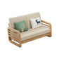 Solid Wood/Linen Natural Sofa with Chaise Nordic 34.65" H Cushions Sofa