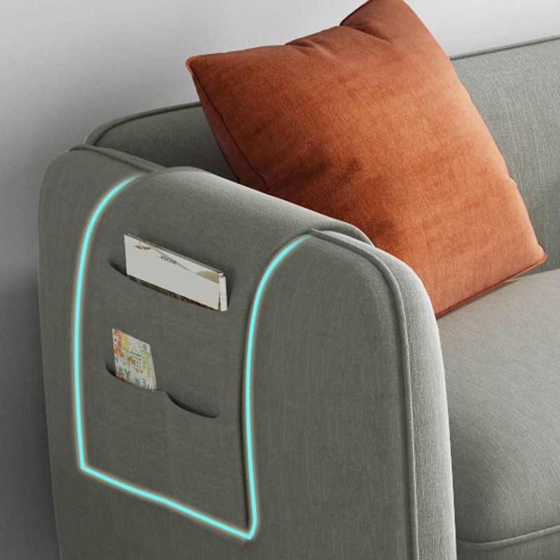 29,92 "H Hedendaagse 3-zits katoenen blend vierkante armbank