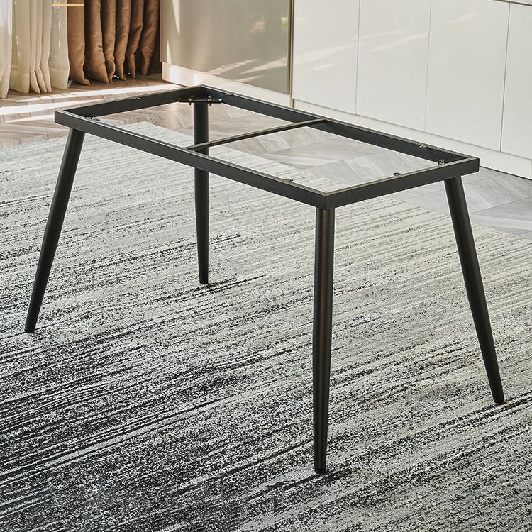 Kitchen Contemporary Sintered Stone Top Dining Table Sets with 4 Legs Base Dining Room Furniture Clearhalo 'Dining Room Sets' 'Dining Tables & Seating' 'dining_room_set' 'Furniture' 'furniture_dining_room_set' 'Kitchen & Dining Furniture' 'kitchen&dining_furn' 'kitchen' 1200x1200_52e76b86-4beb-45d9-9127-2c5041818216