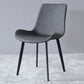 Industrial Dining Chair with Metal Frame Matte Finish Solid Back Side Chair