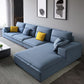 Sezione contemporanea con braccia top a cuscino per 4 persone divano stazionario