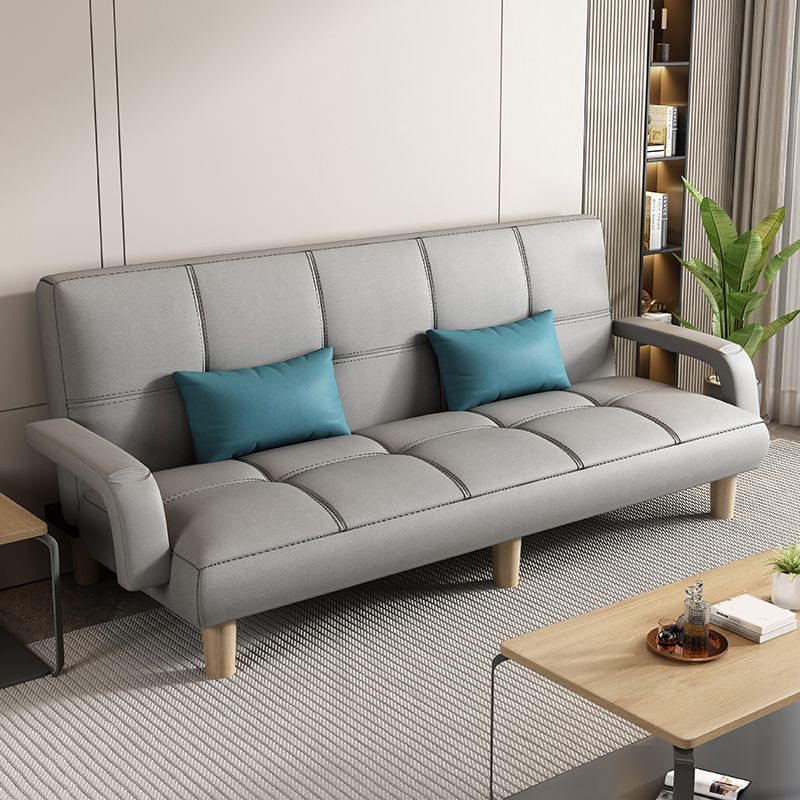 Sofá de sofá cama escandinava Futon Sofá Biscuit Back Futon Sleeper Sofa
