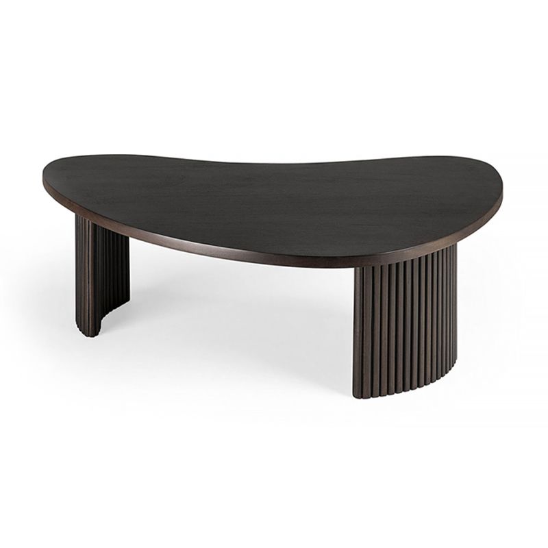 3 gambe tavoli da raggruppamento in legno massiccio di caffè geometrico o tavolo finale