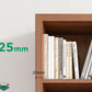 Bibliothèque scandinave en bois d'ingénierie standard à l'arrière fermé standard