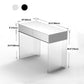 Contemporary Vanity 2 Storage Drawers 29.52" H Make-up Vanity Desk