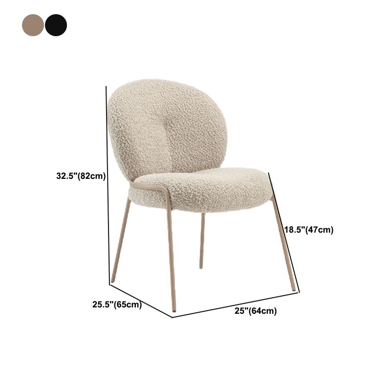 Nordic White Living Room Basic Four Leg Fixed Back Parsons/Arm Chair Clearhalo 'Accent Chairs' 'accent_chairs' 'Chairs & Seating' 'furn' 'furn_accent_chairs' 'Furniture' 'Living Room Furniture' 1200x1200_52ef972a-8f23-447e-83e5-777d04053d04