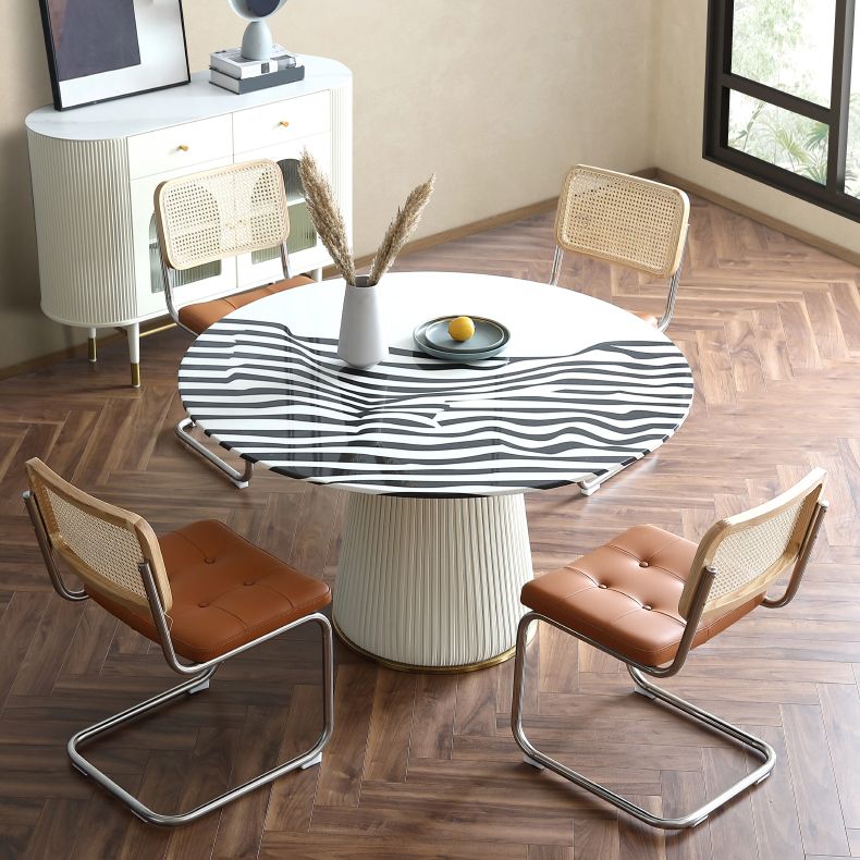 Contemporary Side Chairs Upholstered Armless Dining Chairs for Home