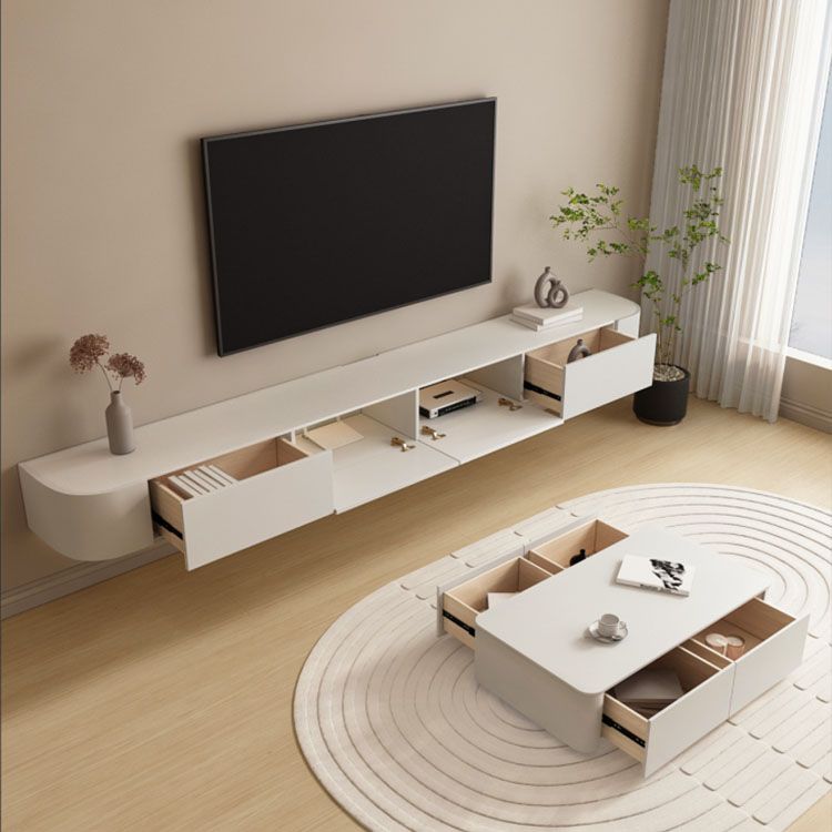 Engineered Wood Media Console Modern Floating White TV Console Clearhalo 'furn' 'furn_tv_stands_entertainment_centers' 'Furniture' 'Living Room Furniture' 'TV Stands & Entertainment Centers' 'TV Stands & Media Storage Furniture' 'tv_stands_entertainment_centers' 1200x1200_52f20fa4-e56c-4969-a8cf-deb009ef1f88