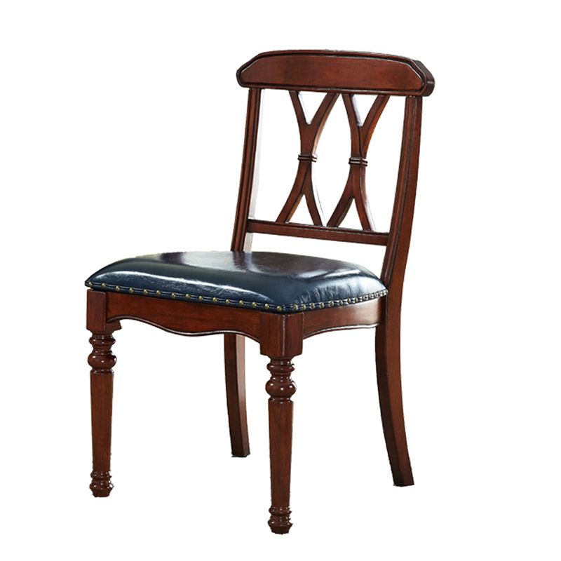 Traditional Leather Restaurant Side Chair Natural Cross Back Dining Chair Clearhalo ' kitchen&dining_furn' 'Dining Chairs' 'Dining Tables & Seating' 'dining_chair' 'furn' 'furn_dining_chair' 'Furniture' 'furniture_dining_chair' 'Kitchen & Dining Furniture' 'kitchen' 1200x1200_52f255f9-4352-4270-b427-79034a7de2e6