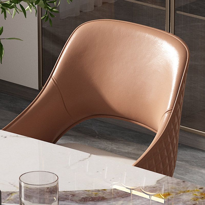 Silla de brazo contemporáneo metal silla de comedor abierta para el hogar para el hogar
