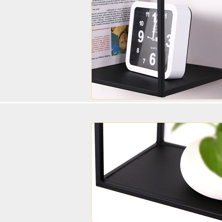 Estante de metal estantería de estantería montada en la pared industrial para la oficina