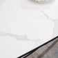 Modern Style Sintered Stone Dining Table White Round Drop-Leaf Table with 4 Legs Clearhalo ' dining_table' 'Dining Tables & Seating' 'Dining Tables' 'furn' 'furn_dining_table' 'Furniture' 'furniture_dining_table' 'Kitchen & Dining Furniture' 'kitchen&dining_furn' 'kitchen' 'kitchen_dining_table' 1200x1200_52f43699-abd3-4891-9a46-7f85d5f68020