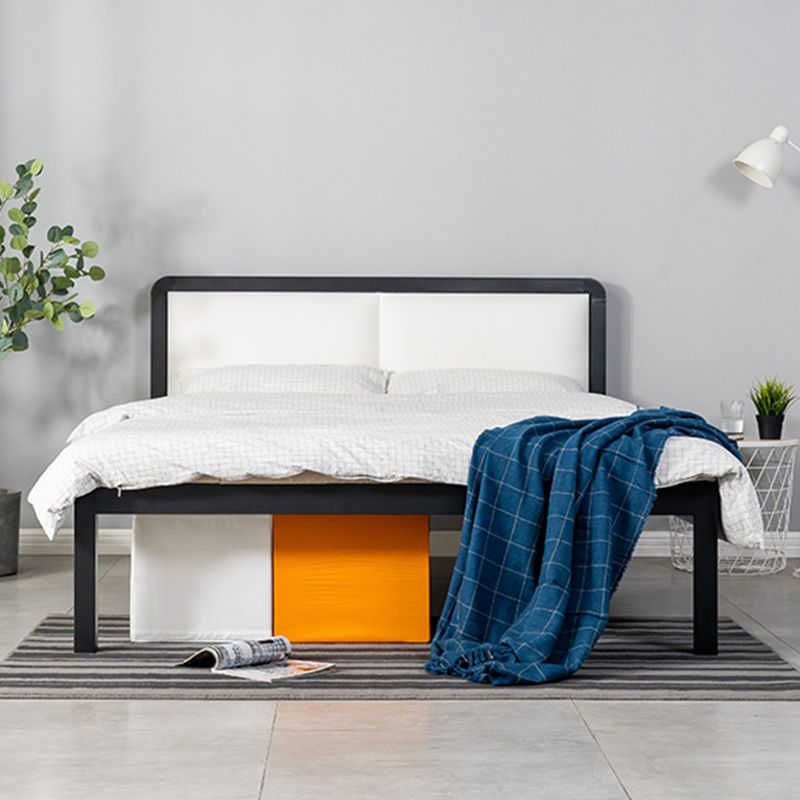 Cama de listones 36.61 "H Altura ajustable con cabecera tapizada de marco abierto