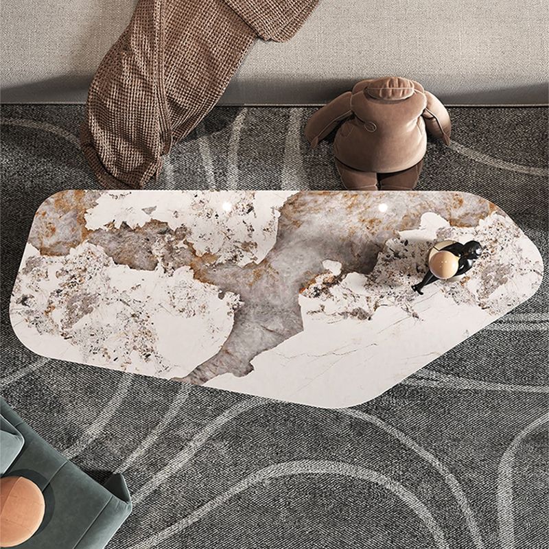 15"H Contemporary Cocktail Table Stone Sled Coffee Cocktail Table Clearhalo 'Coffee & Accent Tables' 'Coffee Tables' 'coffee_tables' 'furn' 'furn_coffee_tables' 'Furniture' 'Living Room Furniture' 1200x1200_52f7503e-4a33-4d96-b1f8-073b081bf91a