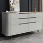Modern Stone Sideboard a buffet con cassetti del soggiorno con gambe in legno massiccio