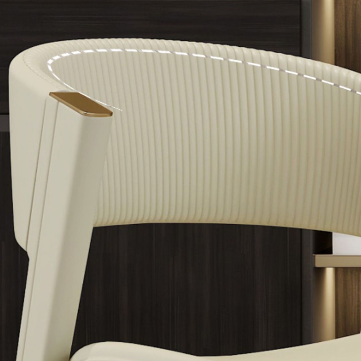 ダイニングルームグラムサイドチェアメタルレッグオープンバックダイニングアームレスチェア