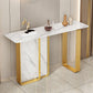 12 inch Wide Accent Table Rectangle Shape Stone Console Table for Hall Clearhalo 'Console Tables' 'console_tables' 'Entry & Mudroom Furniture' 'furn' 'furn_console_tables' 'Furniture' 1200x1200_52fb6a0a-d5cd-4a4e-bf8d-53b8be5b3a59